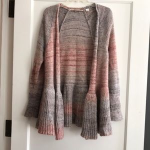 Anthropolgie Knitted and Knotted peplum sweater